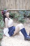 最新私拍百萬粉絲Cos簽約模特▌Nagisa魔物喵▌女子高中生の晝與夜 情趣乳夾束縛跳蛋震逼強制高潮