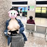 推特巨乳網紅『芙烈亞』大尺度露出私拍 各種場所露出 商場街道 全裸爬樓道