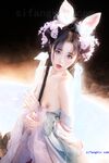 極品Cos爆機少女【喵小吉】九月新作《荷花池》古裝嬌俏美女 超干凈美鮑 高清
