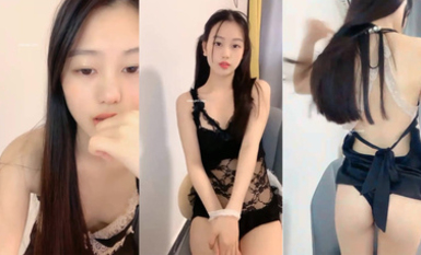 半糖【露儿妹妹】校花级可爱女神~绿播下海~学生装透明蕾丝~(2)