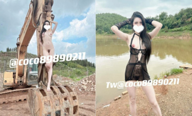九頭身極品御姐女神『coco』緊張刺激露出，電影院的極限露出，心跳加速啊～挑戰野外和小哥哥激情相撞～ (3)