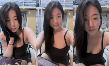 2024年6月，學生妹挺叛逆，【你的白月光】，在宿舍就把慾望寫臉上了，極品美穴，身材一流很挑逗！(5)