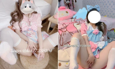 推特極品白虎蘿莉『kitty不吃魚』一字馬紫薇被男主調教啪啪乖的狠！超嫩可愛人形小母狗 被操的叫爸爸 上 (1)