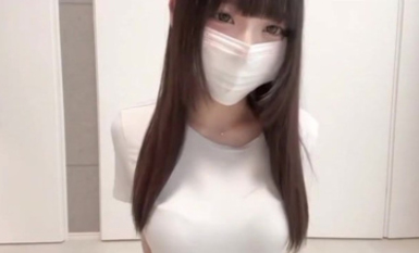 日本口罩美女騎乘假雞巴