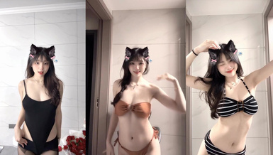 抖音網紅【寶貝77】集高顏值與極品身材於一身的反差婊  (9)