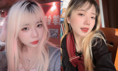 高顏值非常騷的女大學生，私下裡自拍給男友看求著男友操，穿各種制服黑絲誘惑男友，妥妥的母狗