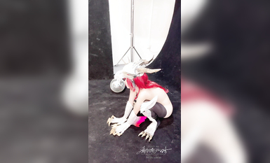 極品Cos爆機少女【喵小吉】動漫改新作《怪物獵人_曙光》極致粉穴美乳 超清4K原檔無水印小劇場2 (1)